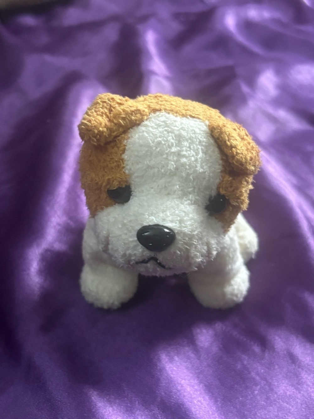 Unipak Plush Puppy Stuffed Animal - White and Brown - Picture 7 of 7